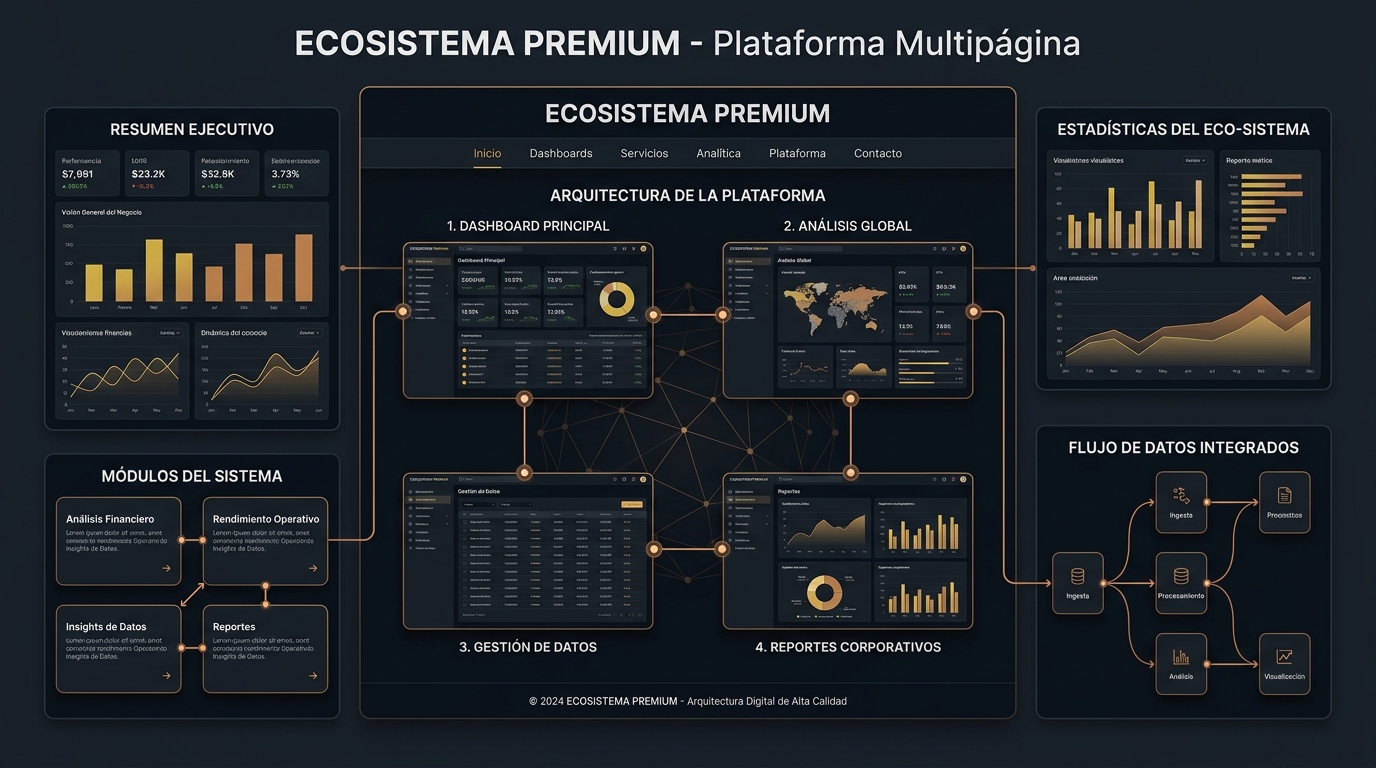 Ejemplo de ecosistema web multipágina